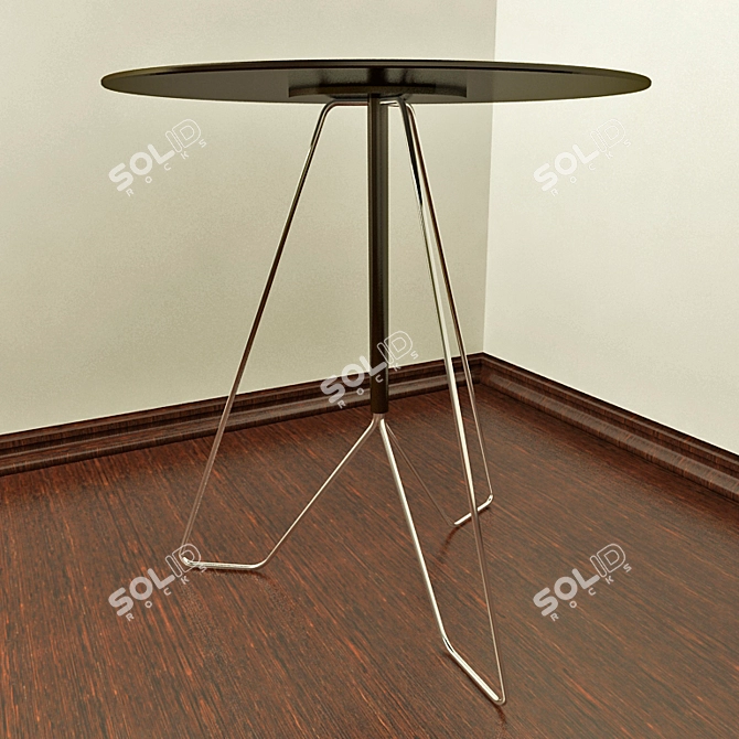 Modern Metal Chrome MAROCCHINO Table 3D model image 2