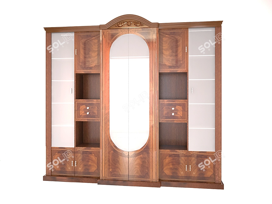 Classic Style Sideboard 3D model image 1