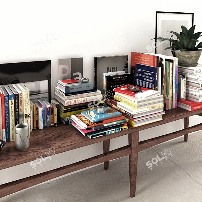Elegant Table Decor Set 3D model image 2