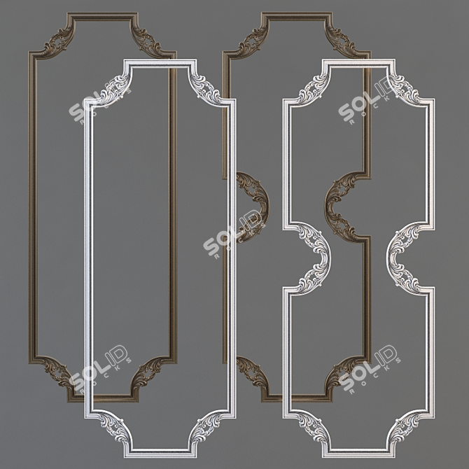 Elegant Moldings for Perfect Décor 3D model image 1