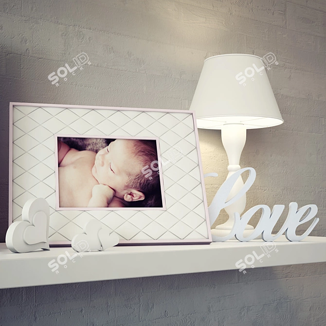 Adorable Baby Frames 3D model image 2