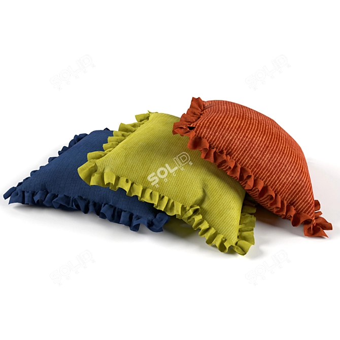 Cozy Cushion Set 3D model image 1