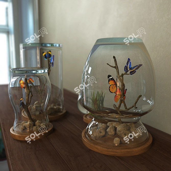 Fluttering Butterfly 3D Model 3D model image 3