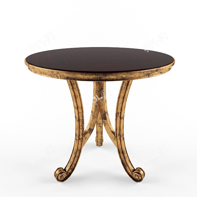 Giovanni Carved Martini Table 3D model image 1