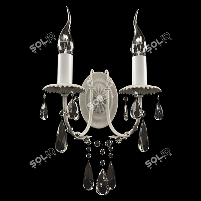 Wunderlicht NT6087-02 Elegant Wall Sconce 3D model image 1