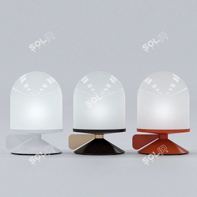 Vinge Glass Dome Table Lamp 3D model image 1