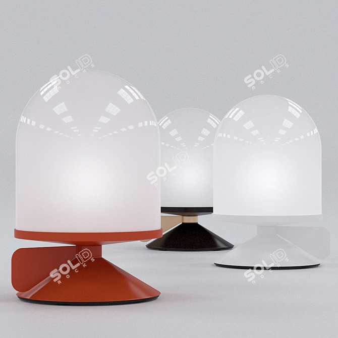 Vinge Glass Dome Table Lamp 3D model image 2