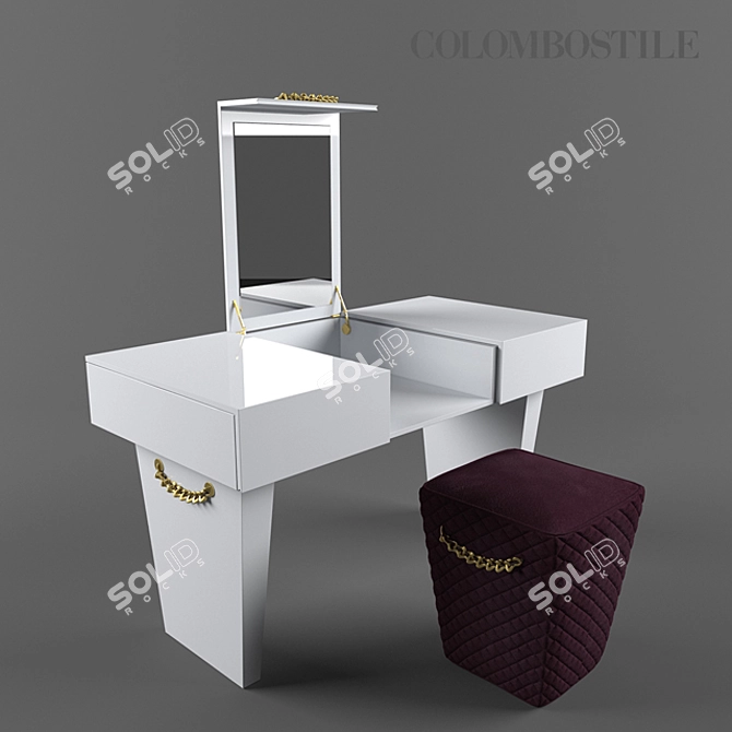 Elegant Vanity Set - Art.4676 TL & Art.4678 PNA 3D model image 1