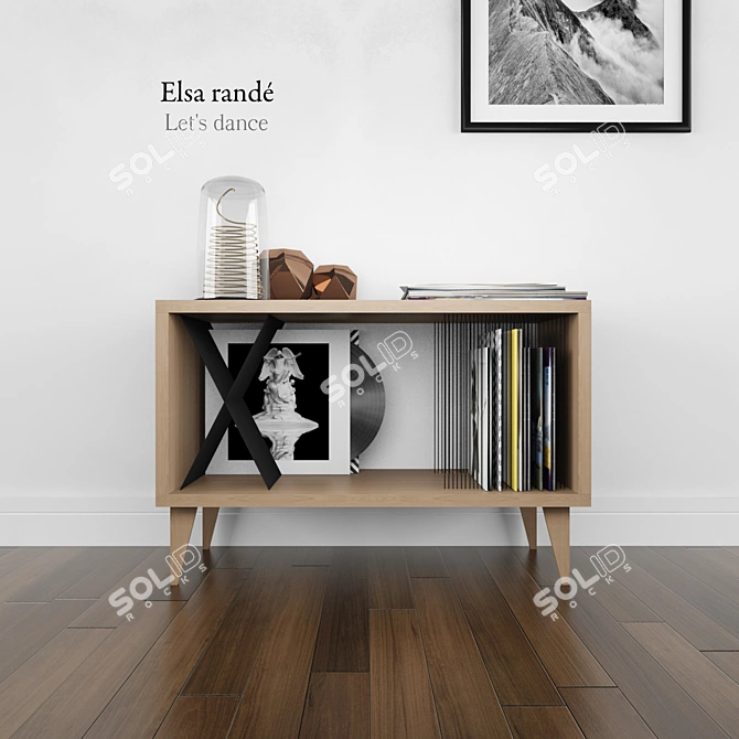 ElsaRande Let's Dance Nightstand 3D model image 1