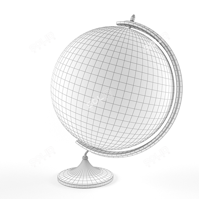 Discover the World: Tabletop Globe 3D model image 2