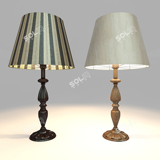 Sleek LED Desk Lamp 3D model image 1
