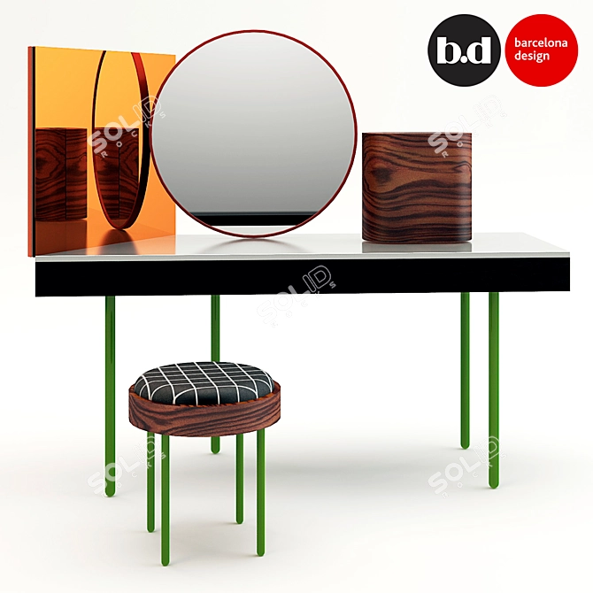 Chandlo BD Barcelona Dressing Table 3D model image 1