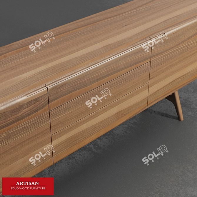 Artisan Tesa Sideboard: Elegant and Functional 3D model image 2