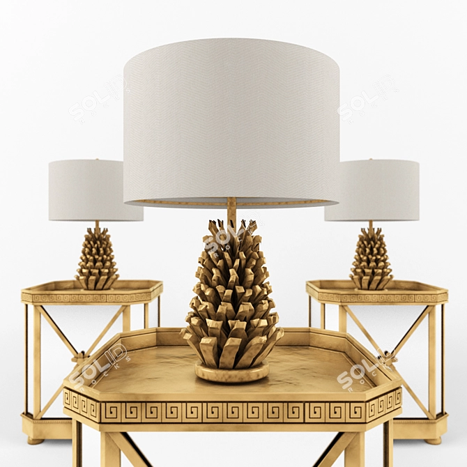 3D Table Lamp Model - 2011 & FBX 3D model image 2