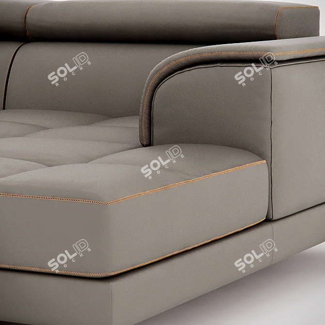 Luxury Italian Design Sofa: Nicoline Tiziano 3D model image 2