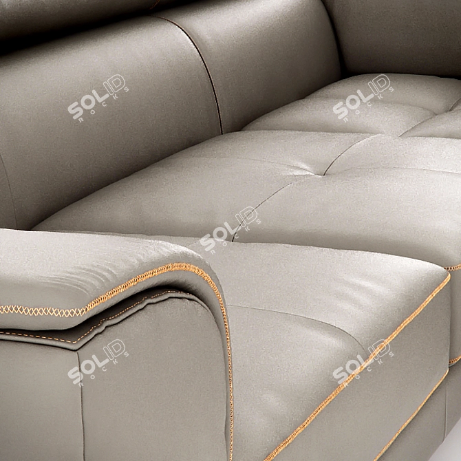 Luxury Italian Design Sofa: Nicoline Tiziano 3D model image 3