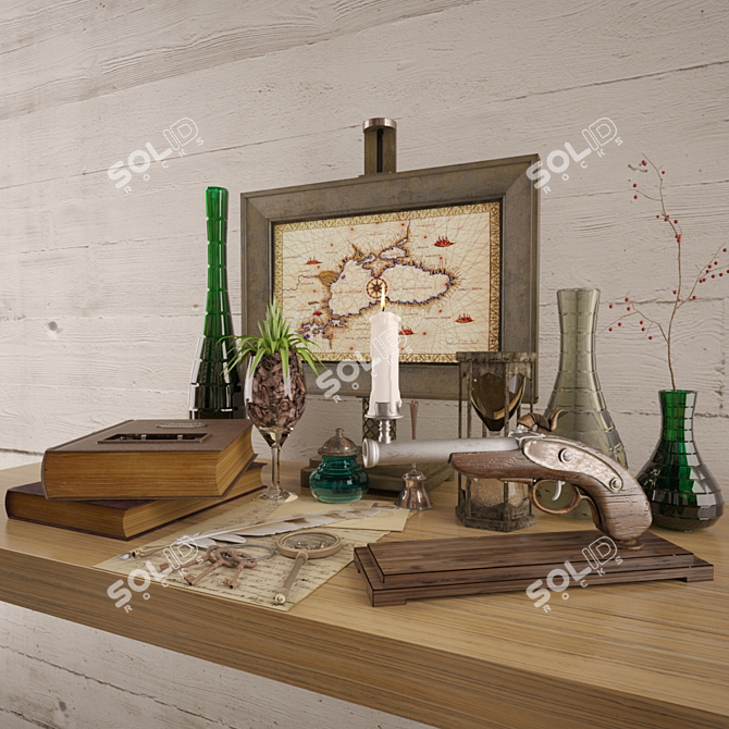 Elegant Vray Material Set 3D model image 1