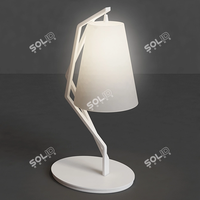Sleek Modern Desk Lamp 3D model image 1