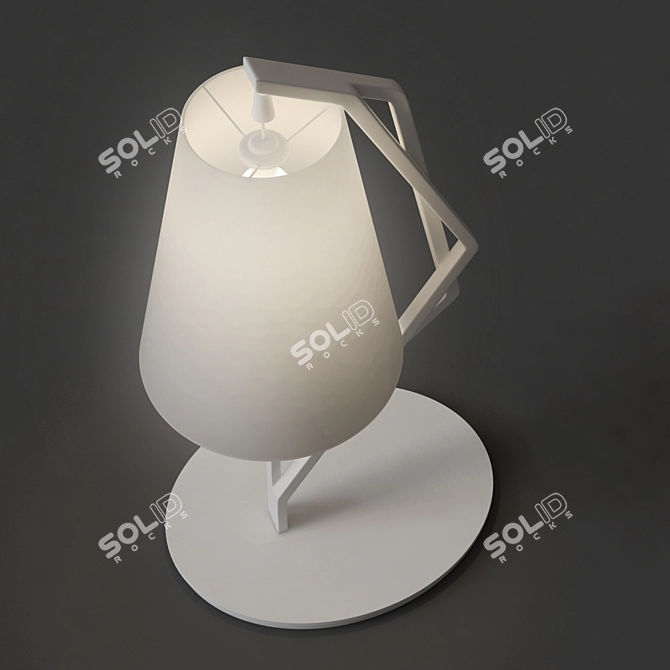 Sleek Modern Desk Lamp 3D model image 2