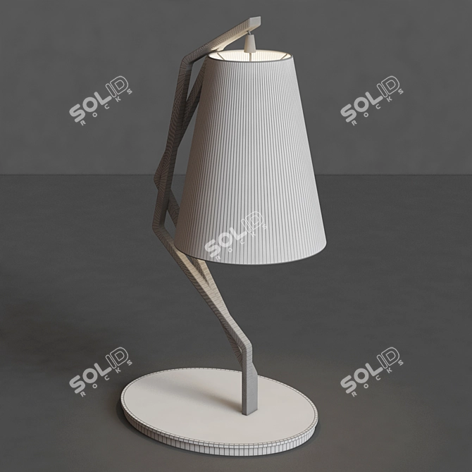 Sleek Modern Desk Lamp 3D model image 3