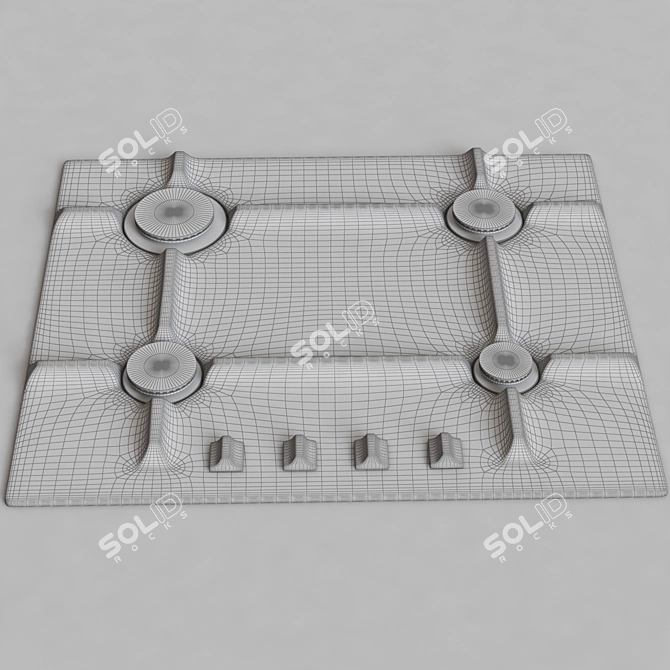 Zigmund & Shtain GN 116 1B Gas Cooktop 3D model image 2