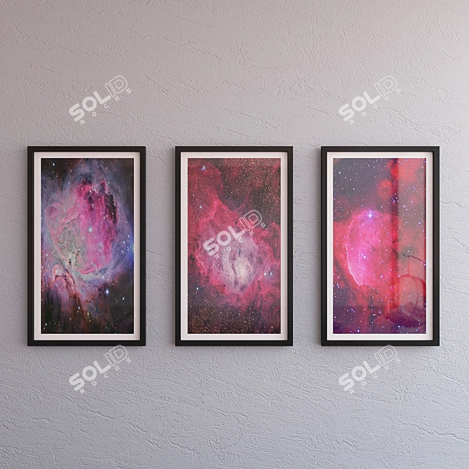 Modern Space Paintings 3D model image 1