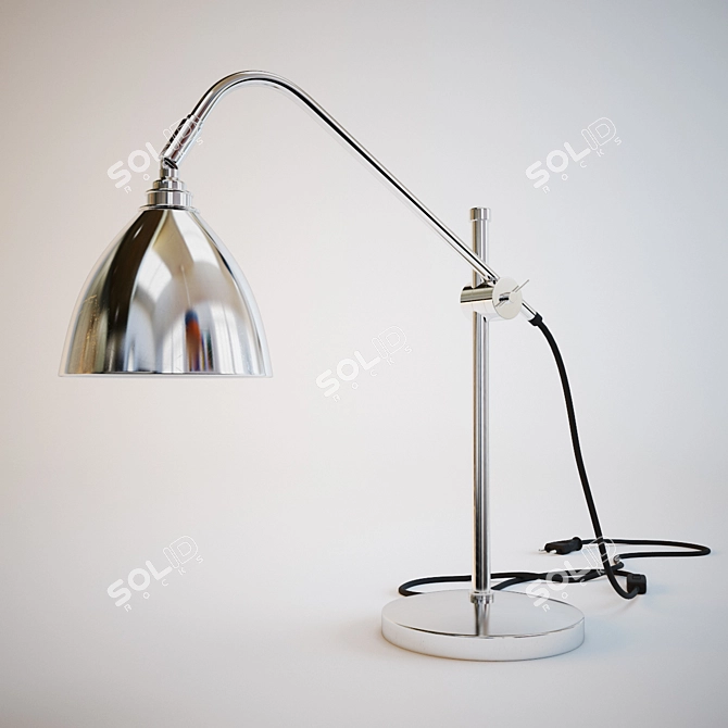 Sleek Desk Lamp with Original BTC Design 3D model image 1