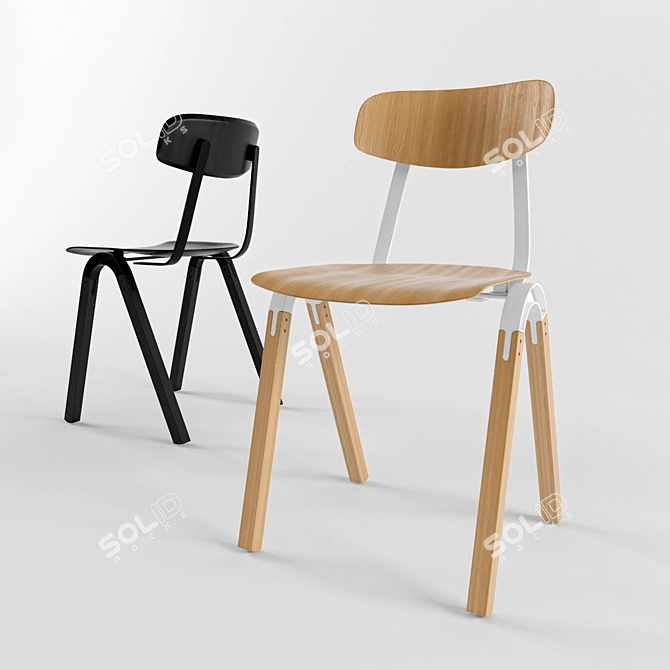 Decode London HATCHAM Chair 3D model image 1