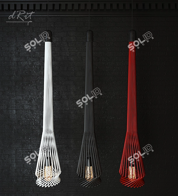 Sleek dRit Design Floor Lamp 3D model image 1