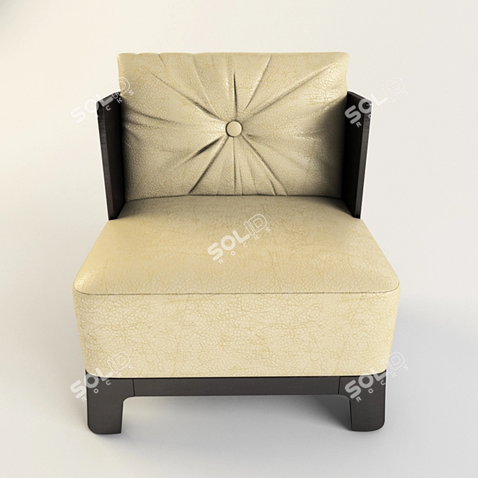 Elegant Meridiani Keaton Armchair 3D model image 2