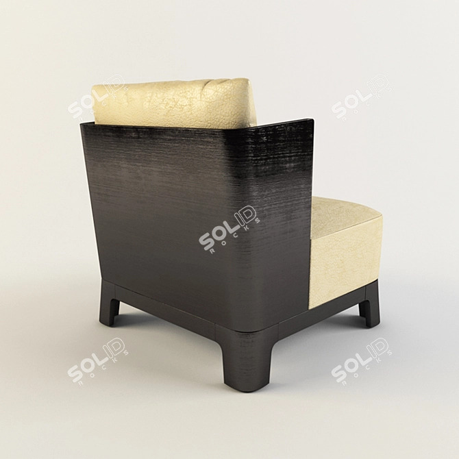 Elegant Meridiani Keaton Armchair 3D model image 3