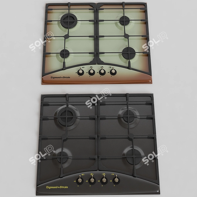 Zigmund & Shtain GN 03.61 Gas Cooktop 3D model image 1