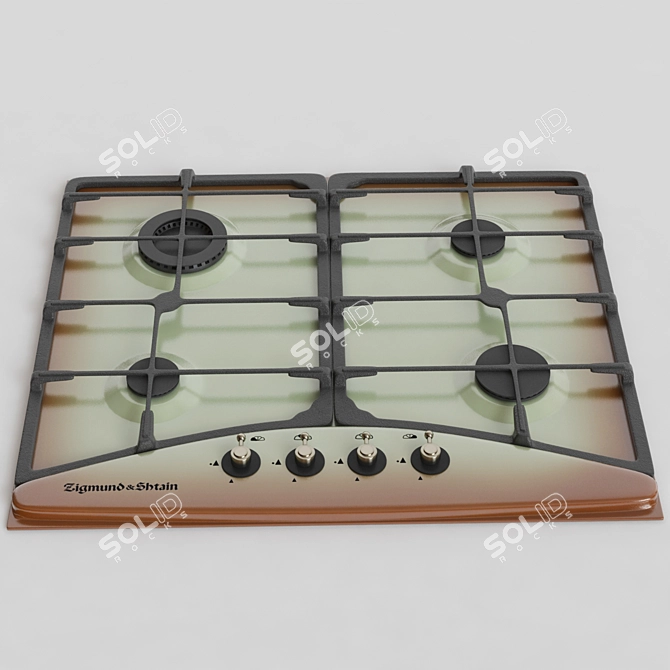 Zigmund & Shtain GN 03.61 Gas Cooktop 3D model image 2