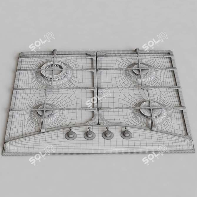 Zigmund & Shtain GN 03.61 Gas Cooktop 3D model image 3