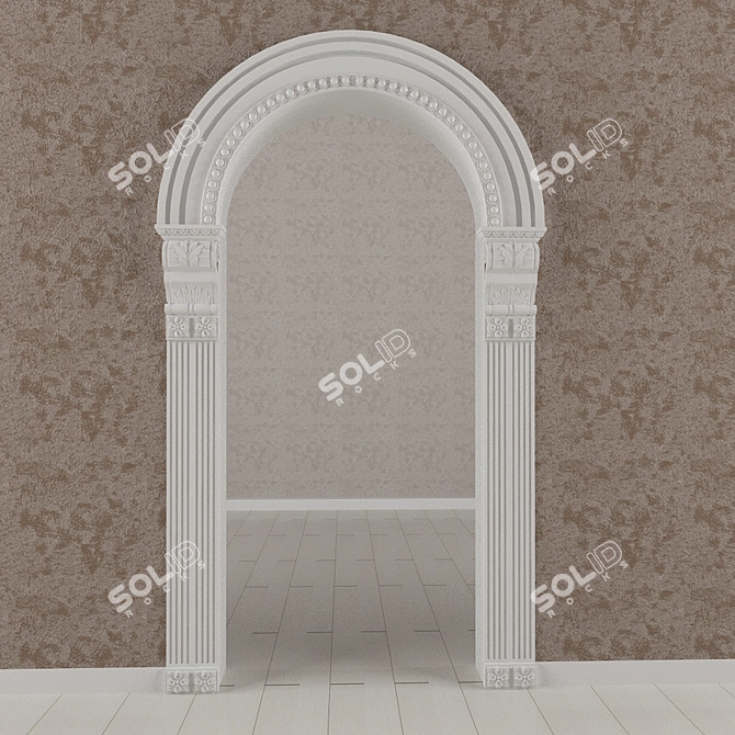 Elegant Entryway Solution 3D model image 1