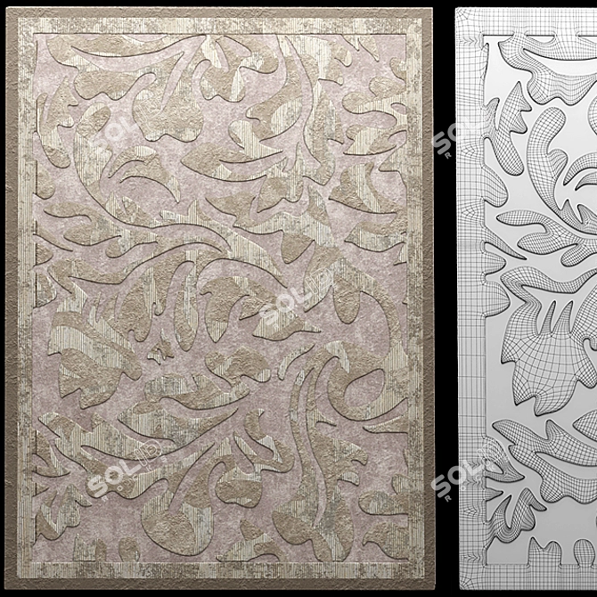 Luxury Augustus Giorgio Collection Carpet 3D model image 2