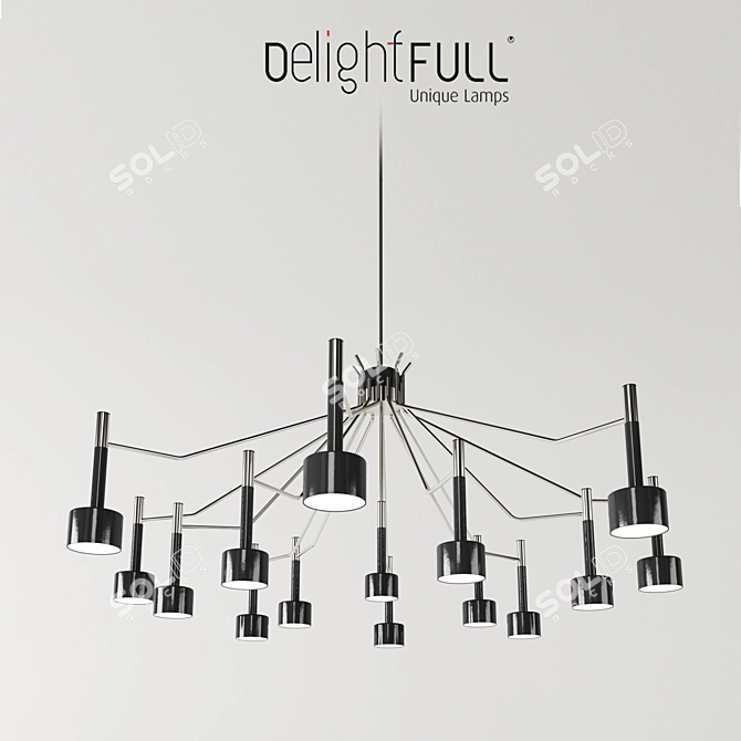 Delightfull Ella Suspension Lamp 3D model image 1