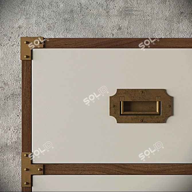 Elegant Lacquered Wellington Dresser 3D model image 2