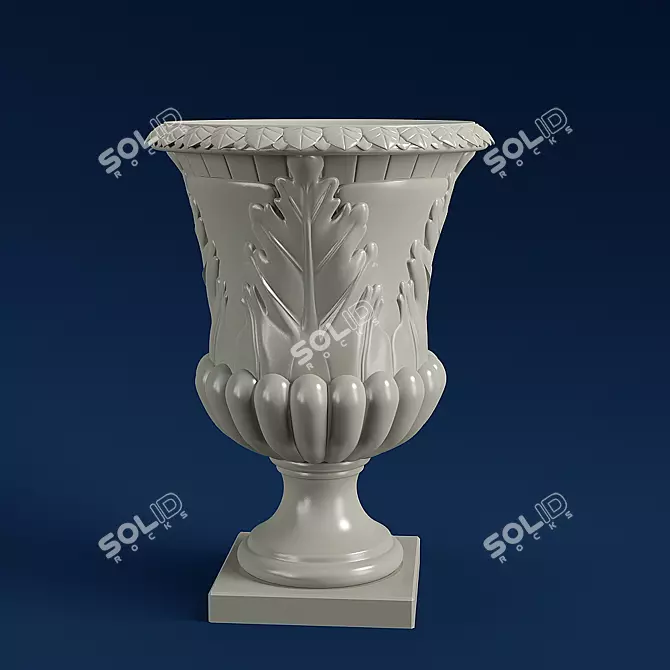 Italian Green Pearl Vase 3D model image 1