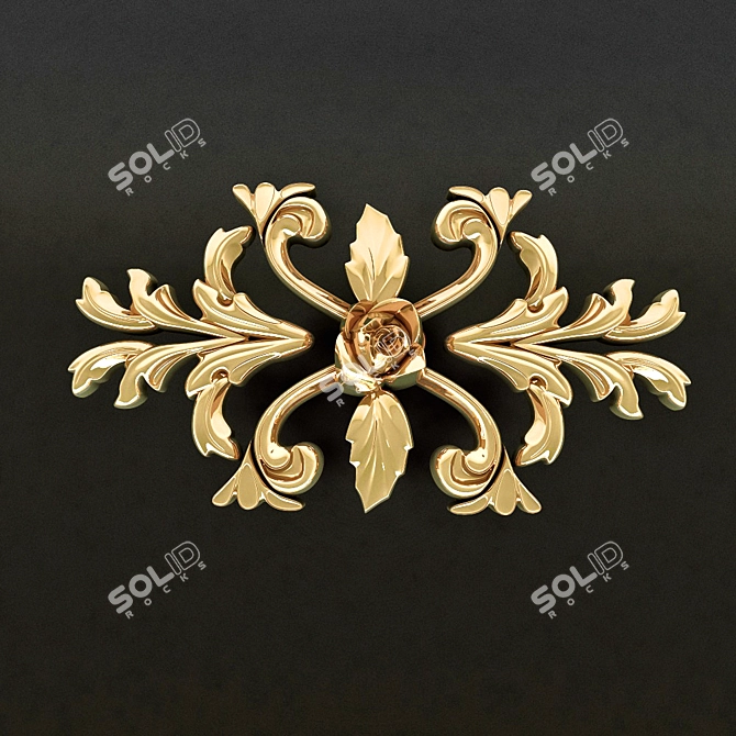 Title: Elegant Decorative Molding 3D model image 1