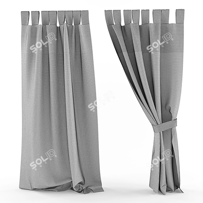 Elegant Drapes for Your Home 3D model image 3