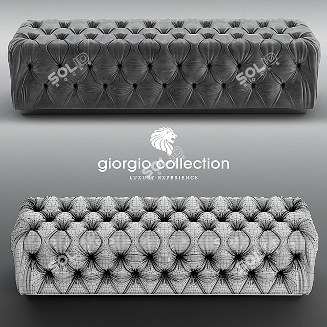 Sunrise Bench: Elegant and Versatile 3D model image 2