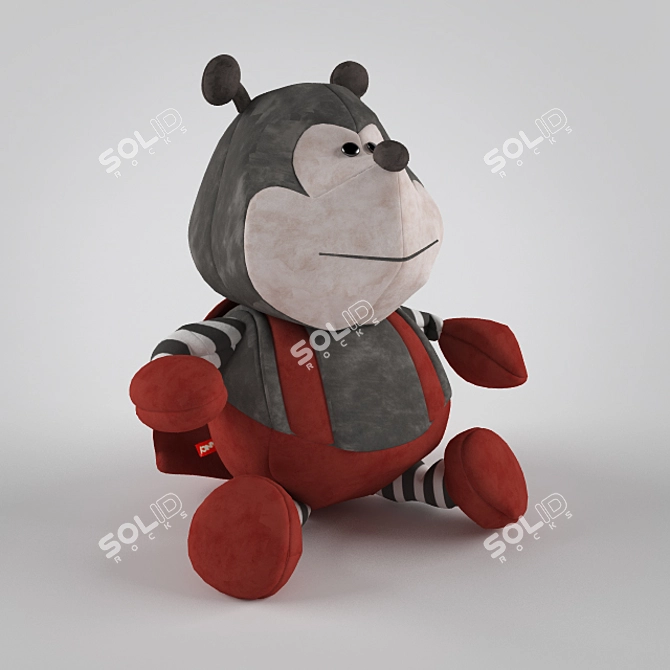 Cute Ladybird Plush 3D model image 2