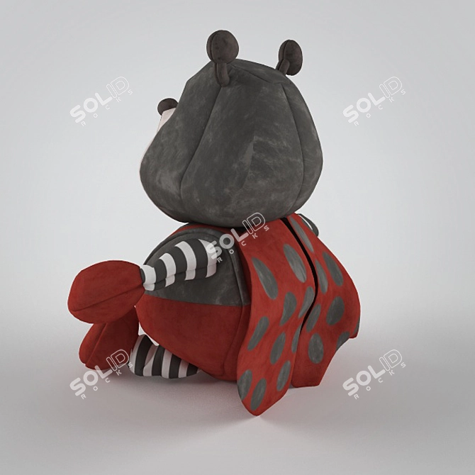 Cute Ladybird Plush 3D model image 3