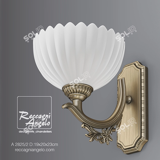 Reccagni Angelo A 2825/1 - Elegant Table Lamp 3D model image 1
