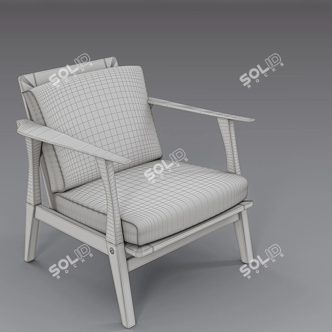 Elegant Chair: Marianne Evens 3D model image 2