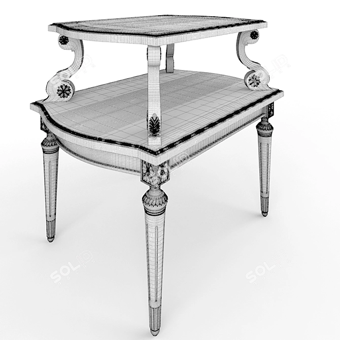 Modern Tea Table - Stylish and Functional 3D model image 3