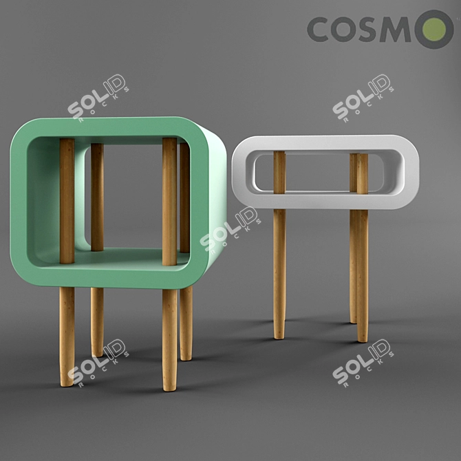 Open Mind Nightstand 3D model image 1