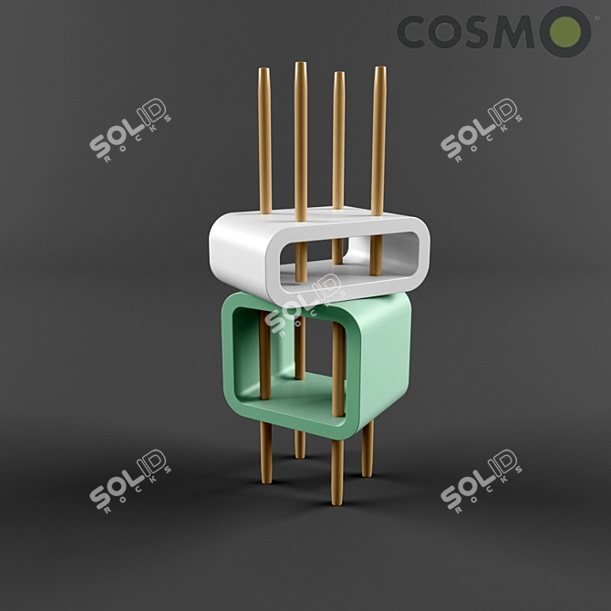 Open Mind Nightstand 3D model image 2