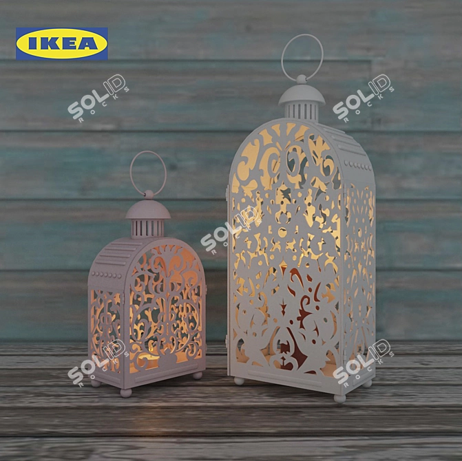 GOTTGЁRA Molded Candle Lantern 3D model image 1